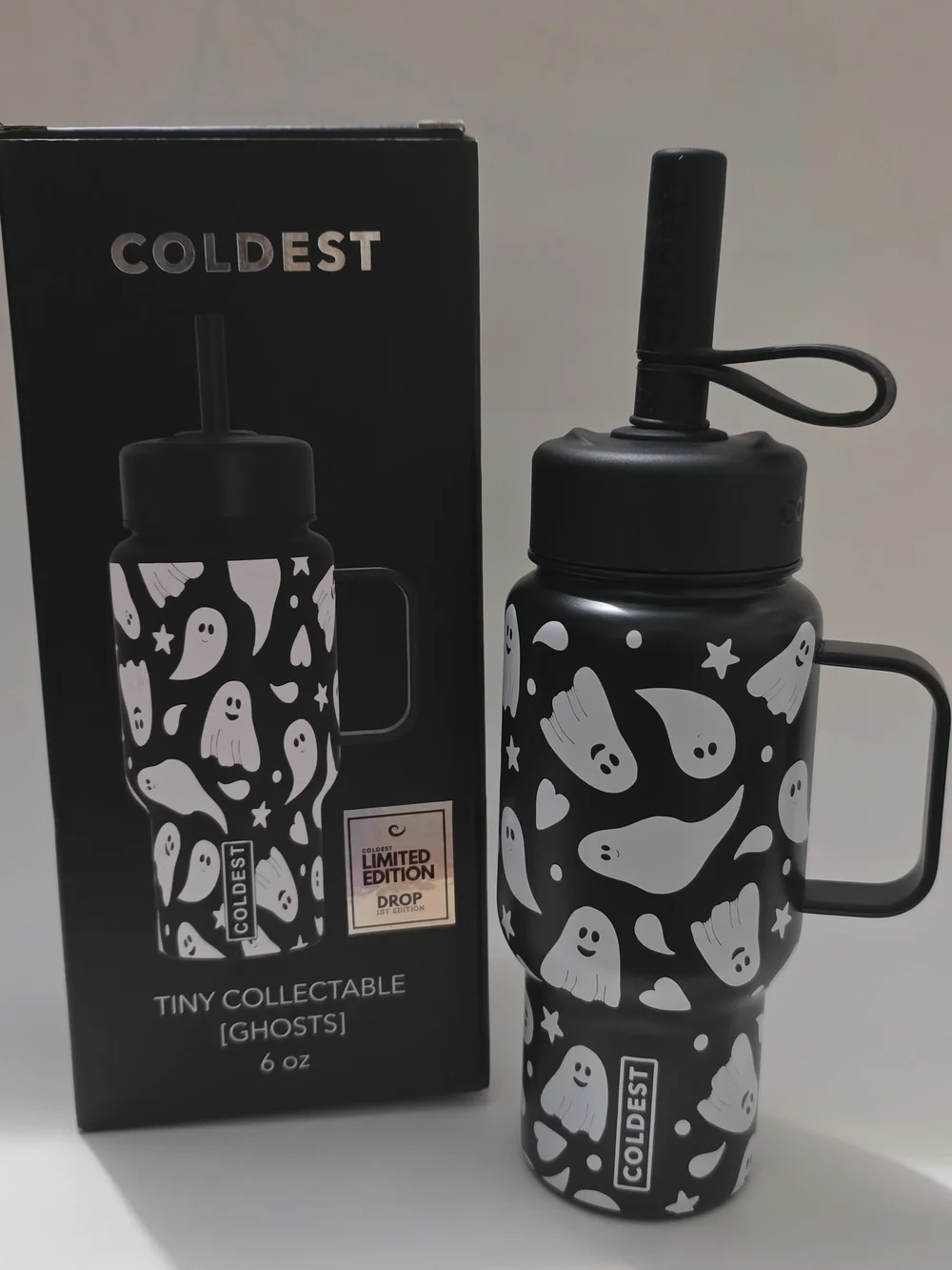 Coldest 6.7 oz  Collectable Ghosts Travel Mug – Black